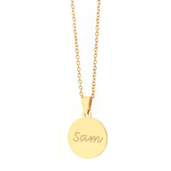Gravierte Kette Gold – Name