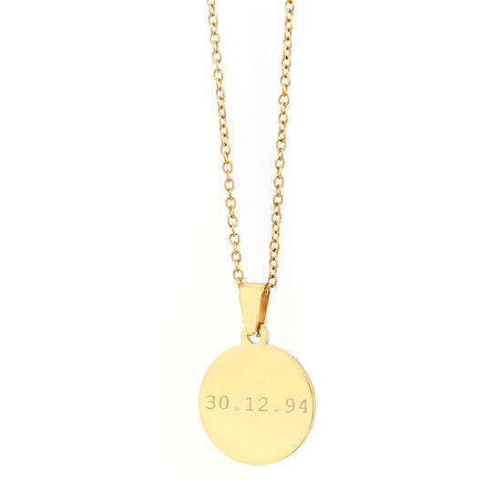 Engraved chain gold - date