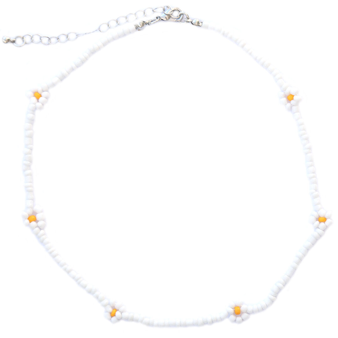 Choker white daisy
