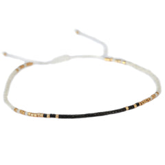 Bracelet Miyuki black white