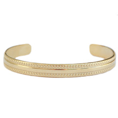 Gold bangle double dots