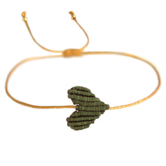 Armband olive heart