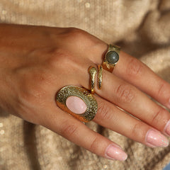 Bague petit serpent or
