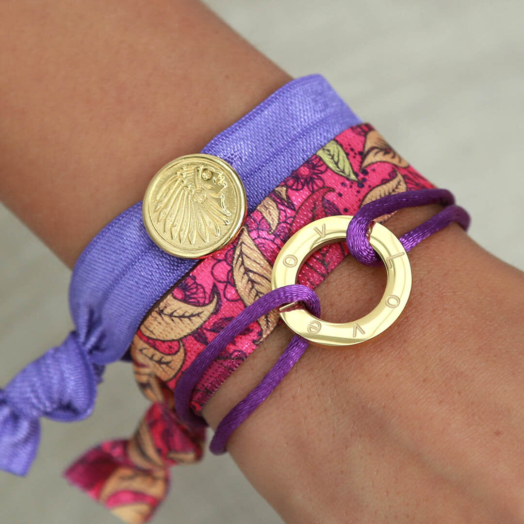 Bracelet circle love violet