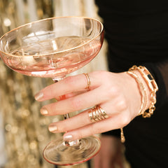 Gold ring spiral