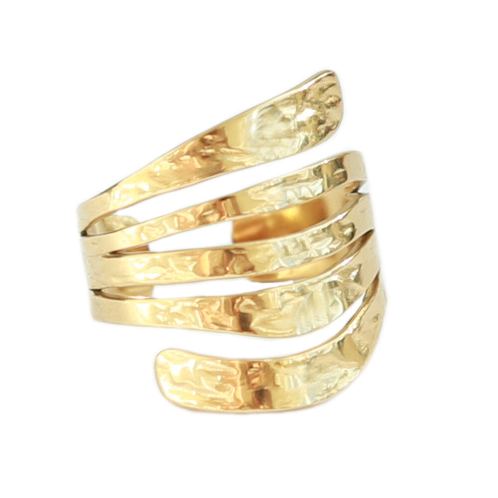 Gold ring spiral