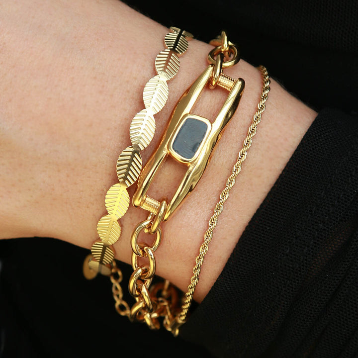 Gouden armband style chain