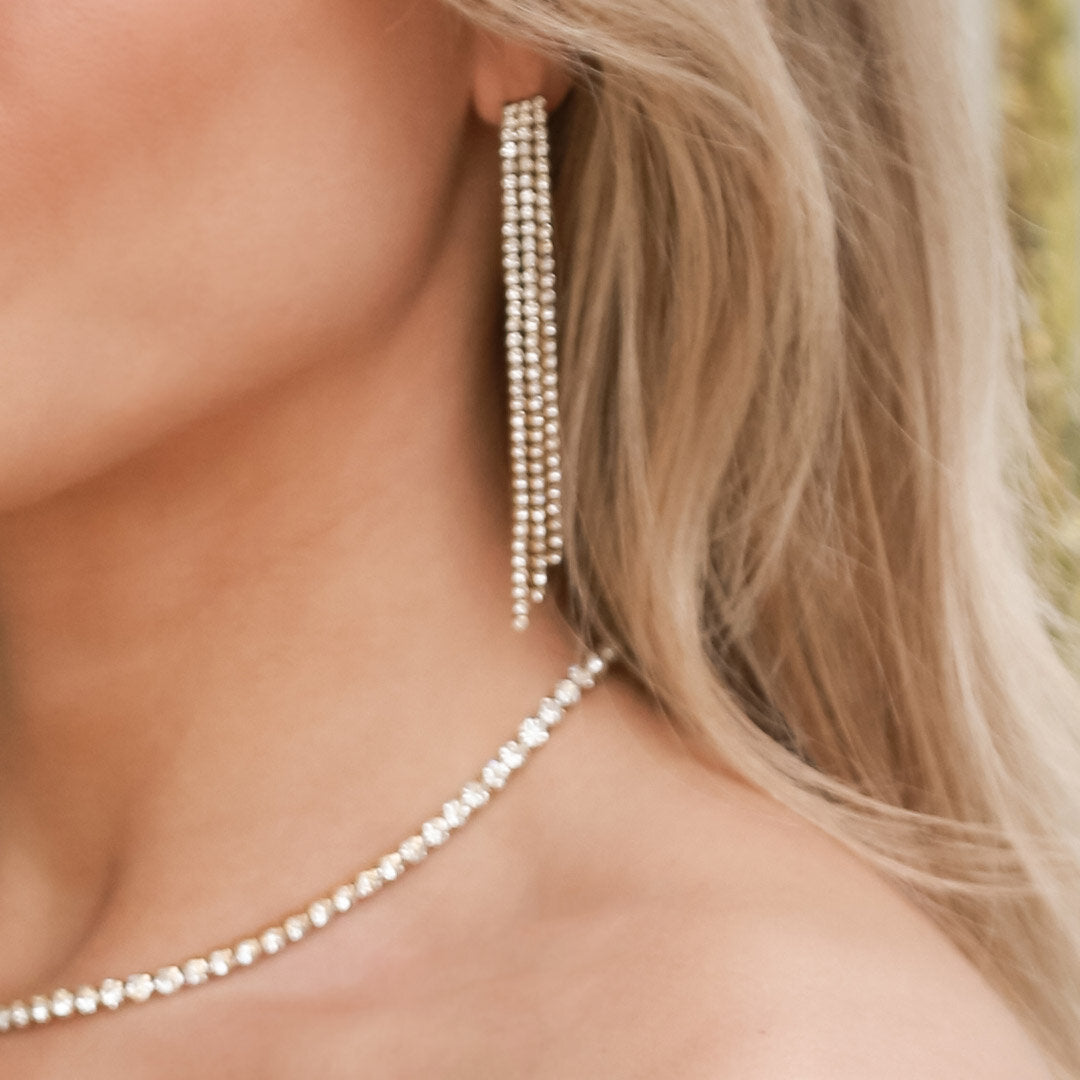 Collier en or covered in diamonds