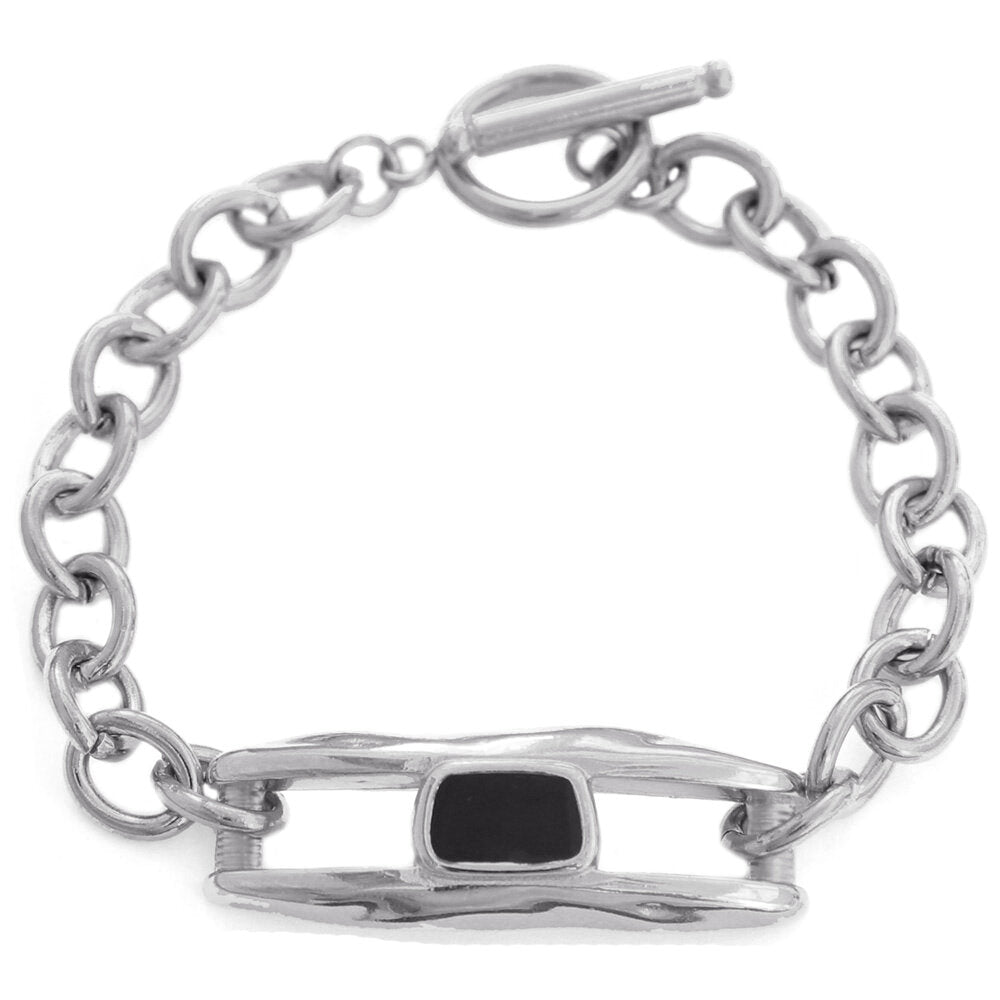 Silberne Armband im style chain