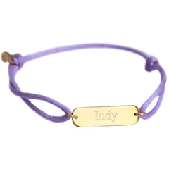 Engraved name bracelet woman