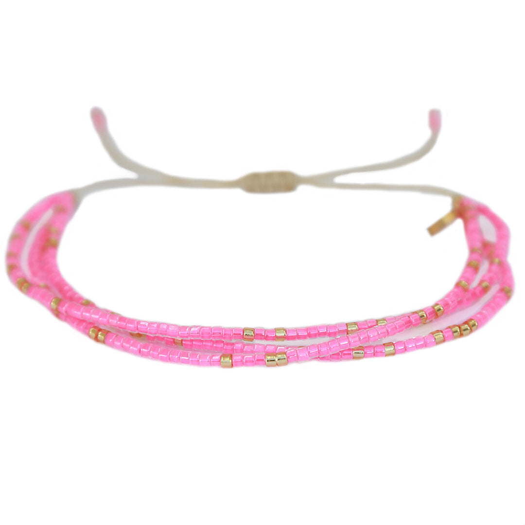 Miyuki bracelet summer rose