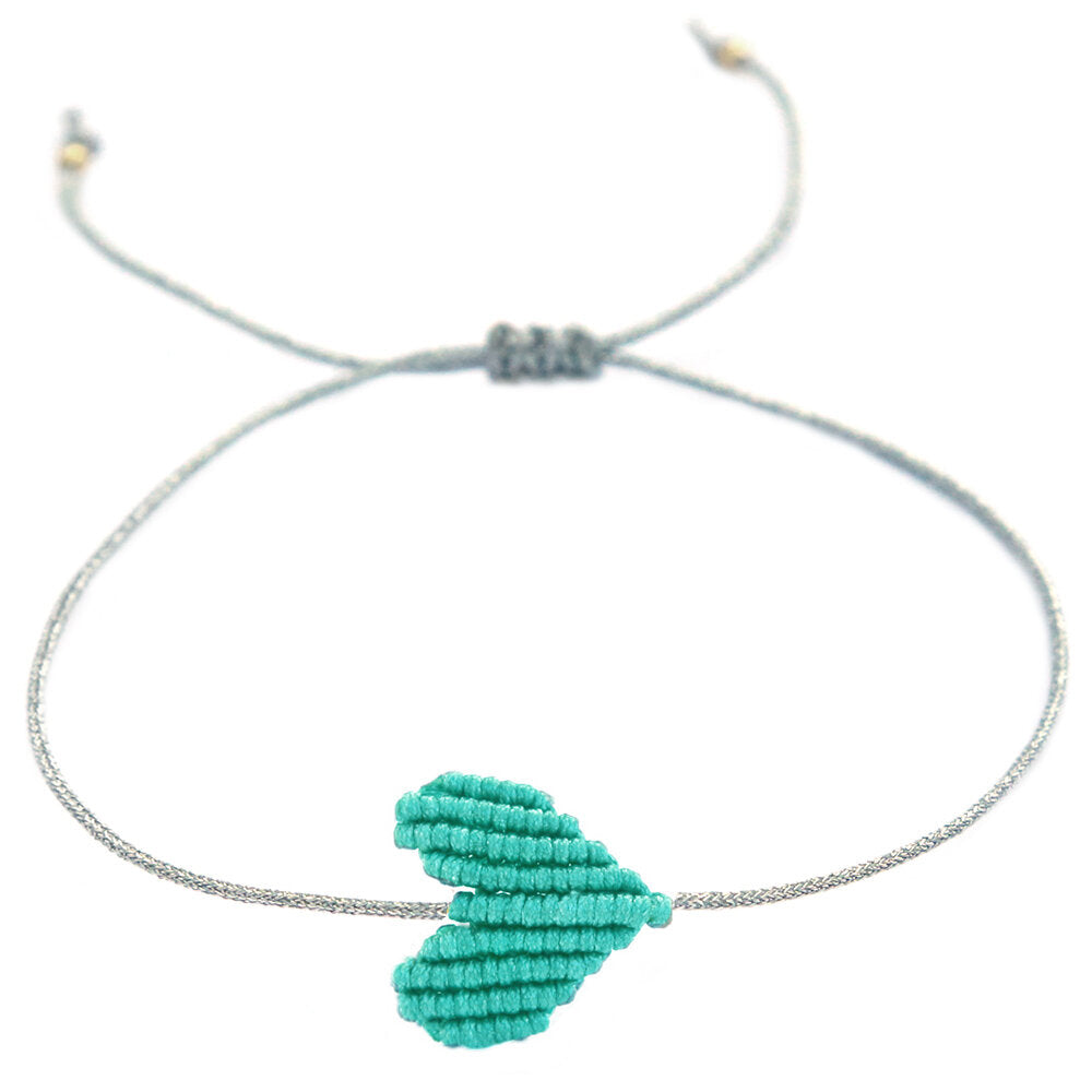 Bracelet turquoise heart argent