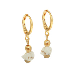 Boucles d'oreilles Vedra crème
