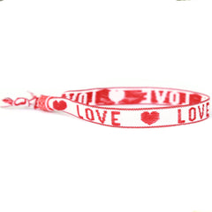 Bracelet tissé  white love