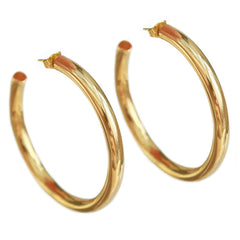 Goldene hoops groß