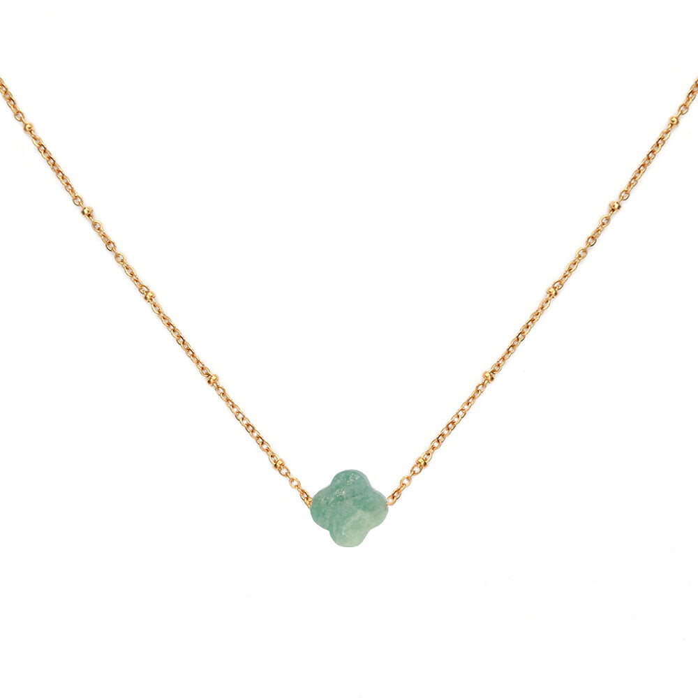 Collier or clover jade