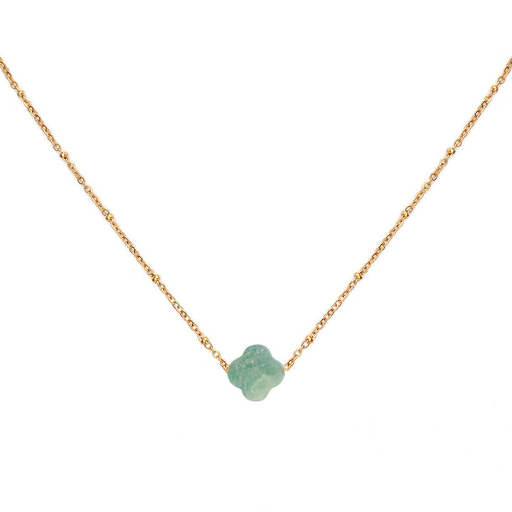 Collier or clover jade