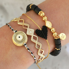 Gold bangle bracelet cosmic